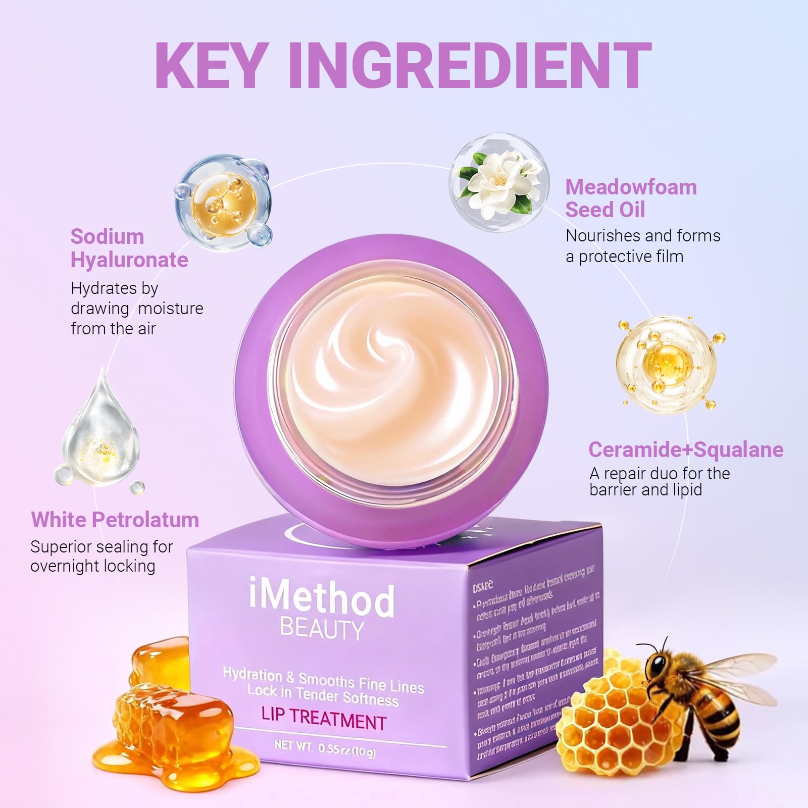 iMethod Lip Mask ceramide NP supports lip comfort