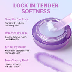 iMethod lip mask with hyaluronic acid on glossy lips for enhanced moisture