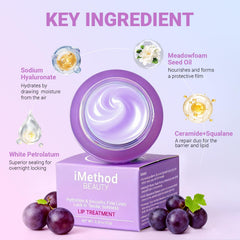 iMethod hyaluronic acid lip mask ingredient shot emphasizing deep hydration