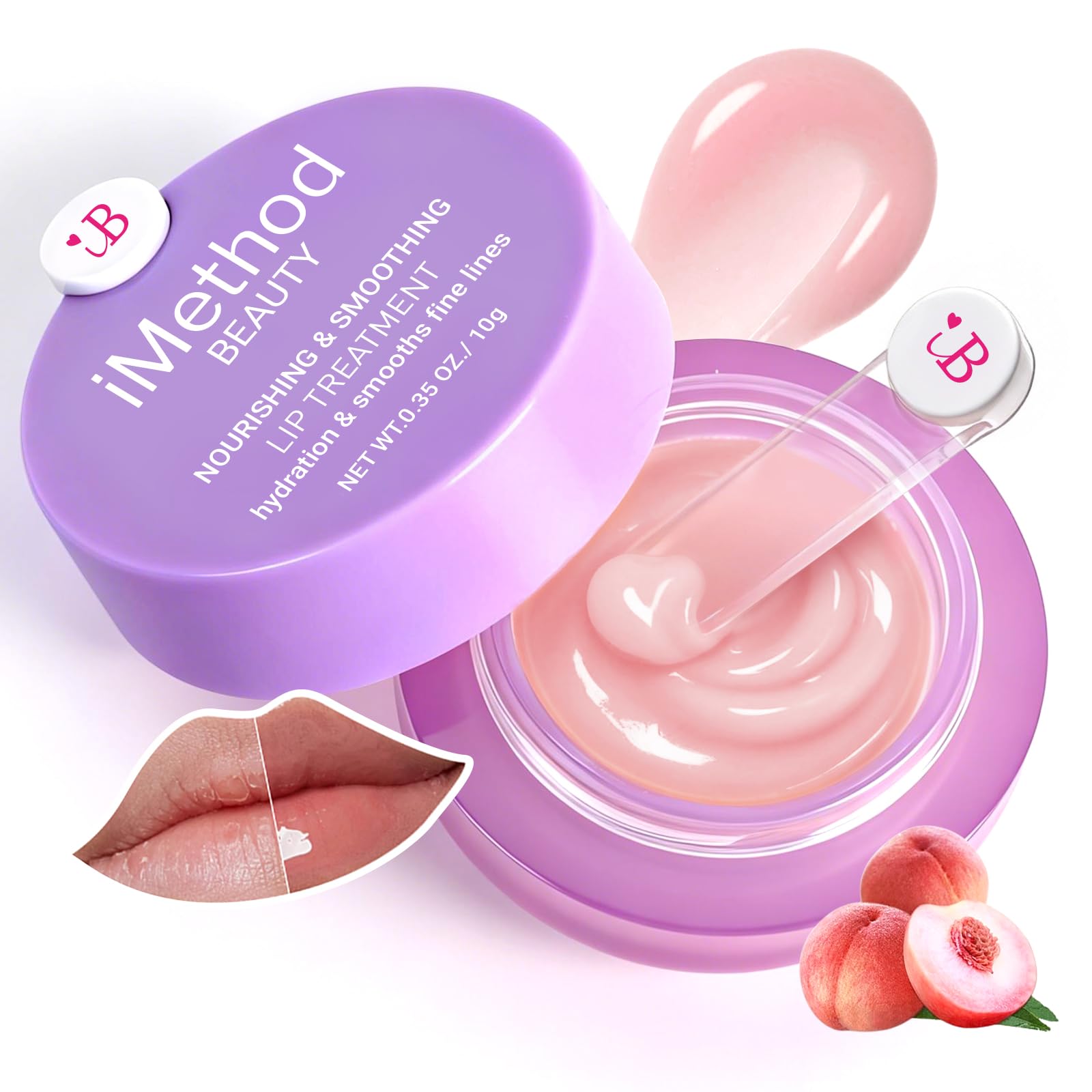 iMethod lip mask overnight jar close-up highlighting intensive hydration for dry lips
