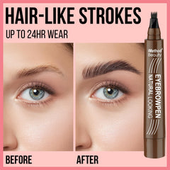 iMethod eyebrow pen includes spoolie brush for blending and grooming