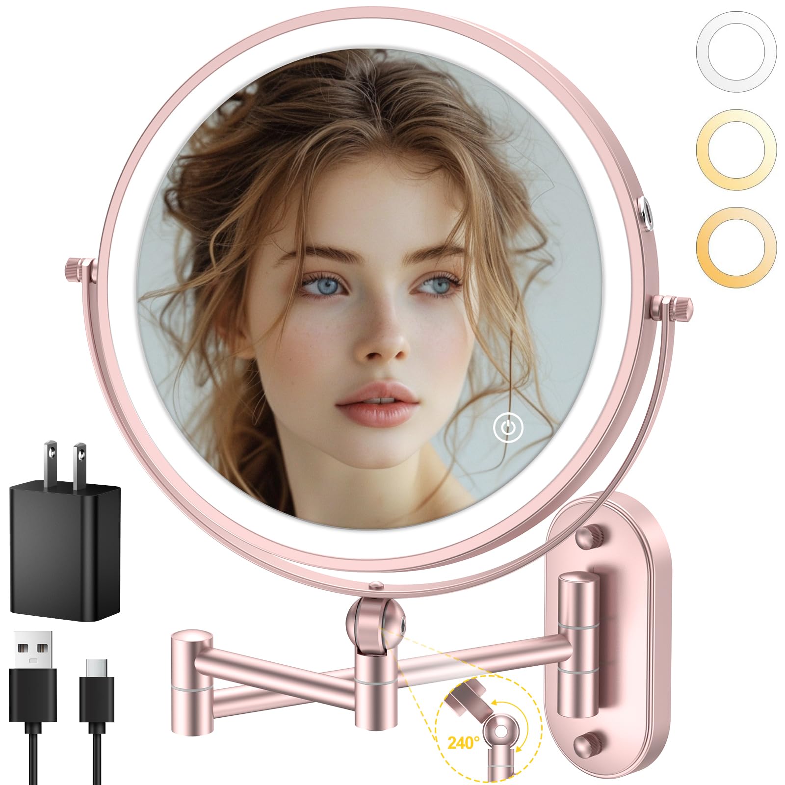 IMIKONA 360-degree rotation with extendable arm for versatile positioning