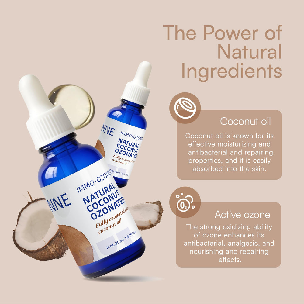 IMMOONNE ingredient label shows pure organic coconut oil base