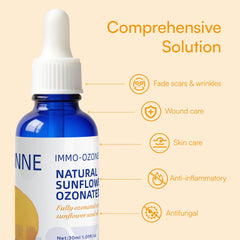 IMMOONNE label close-up highlighting natural, additive-free formula.