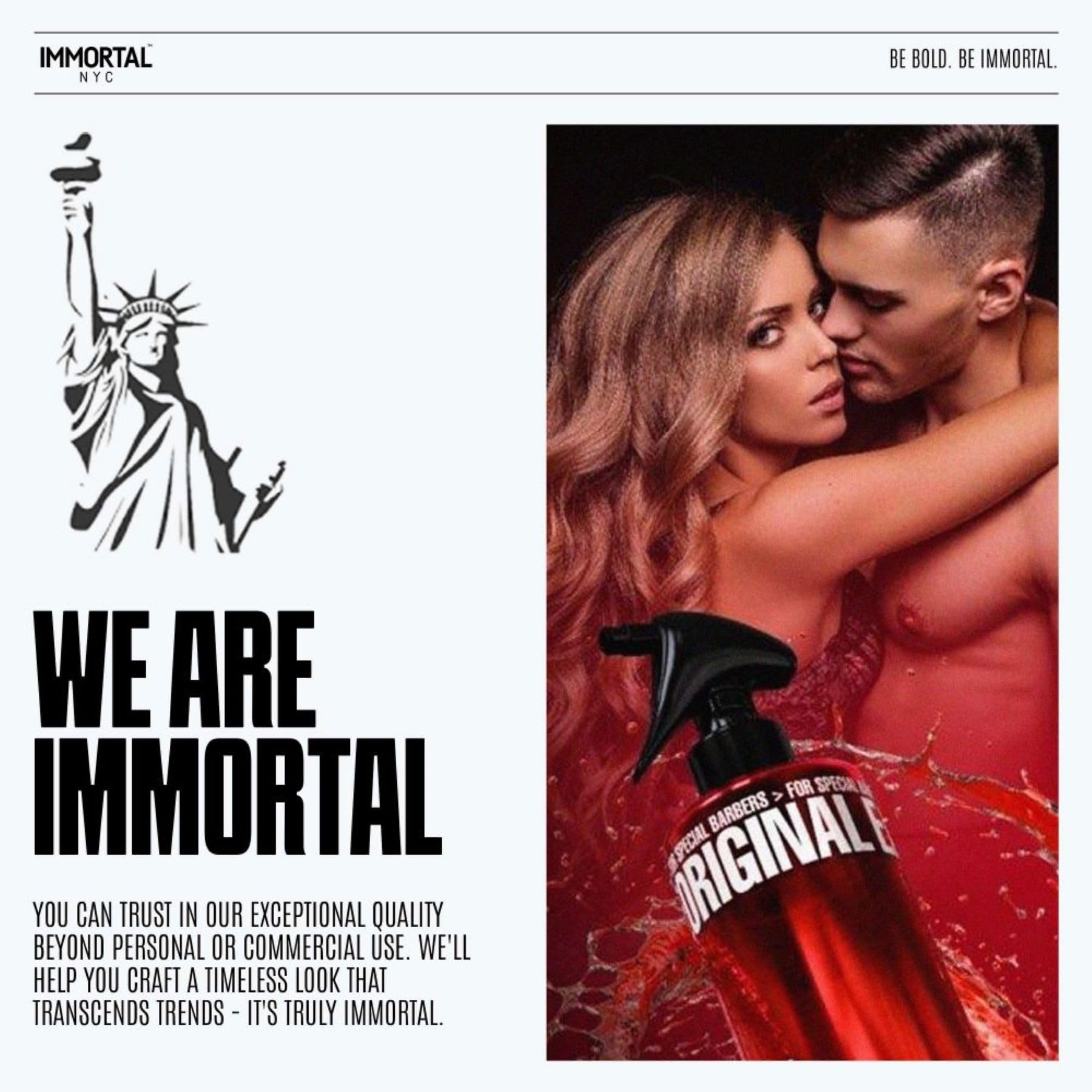Immortal NYC Reserve 01 after-shave moisturizing formula for refreshed skin.
