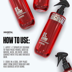 Immortal NYC Reserve 01 cap and nozzle close-up for controlled application.