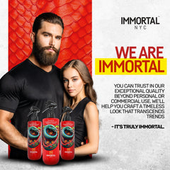 Immortal NYC Venom logo on label emphasizing trusted brand.
