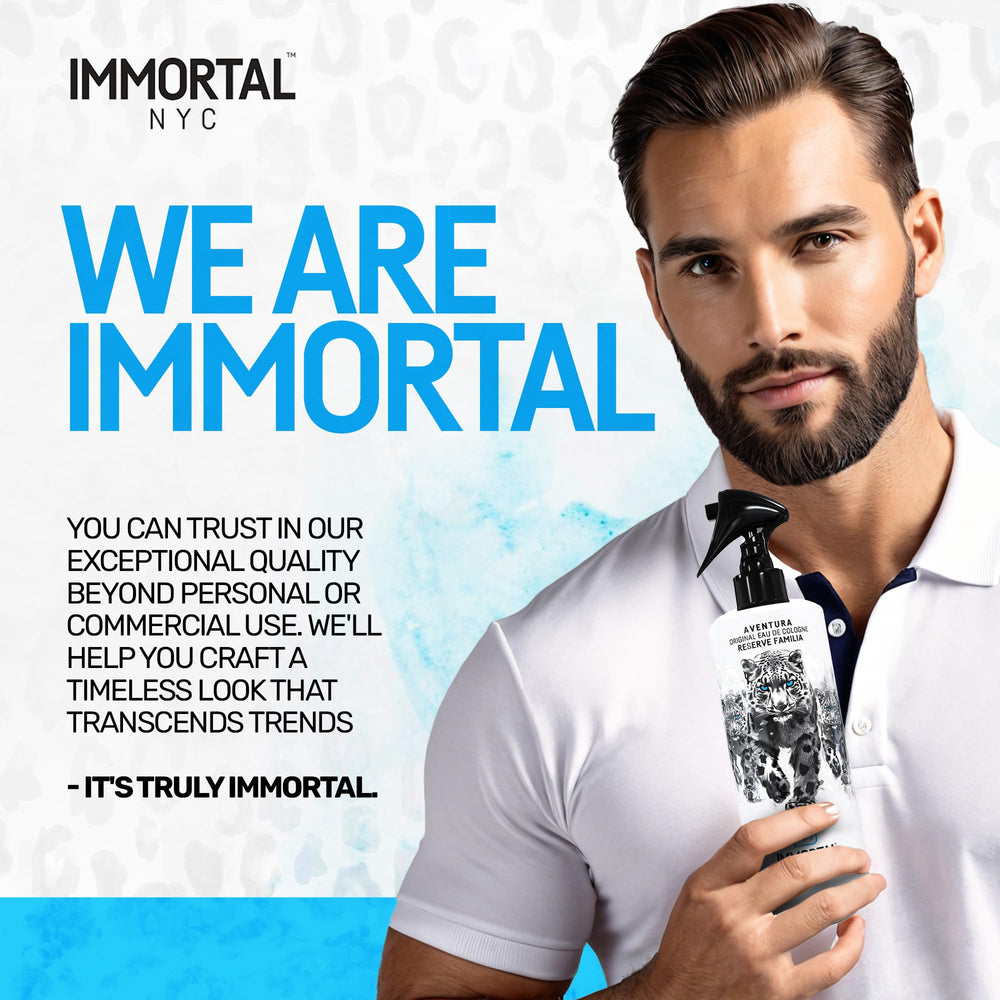 Immortal NYC Aventura unboxing reveals premium packaging and generous volume.