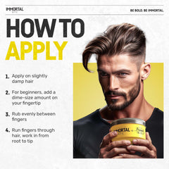 Immortal NYC Creed scent lingers subtly after styling.