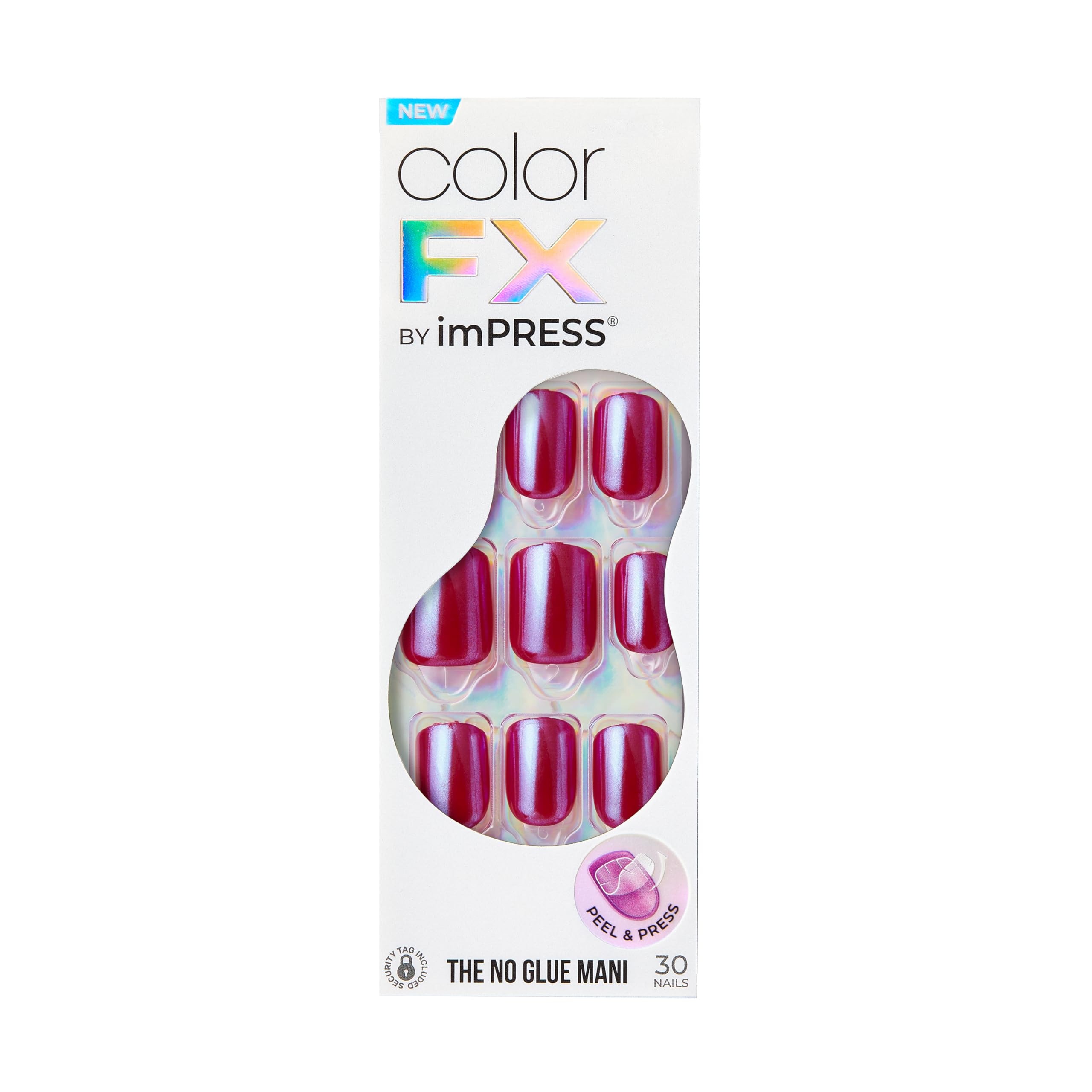 imPRESS Color FX nails display this-city shade for a long-lasting no-glue manicure option.