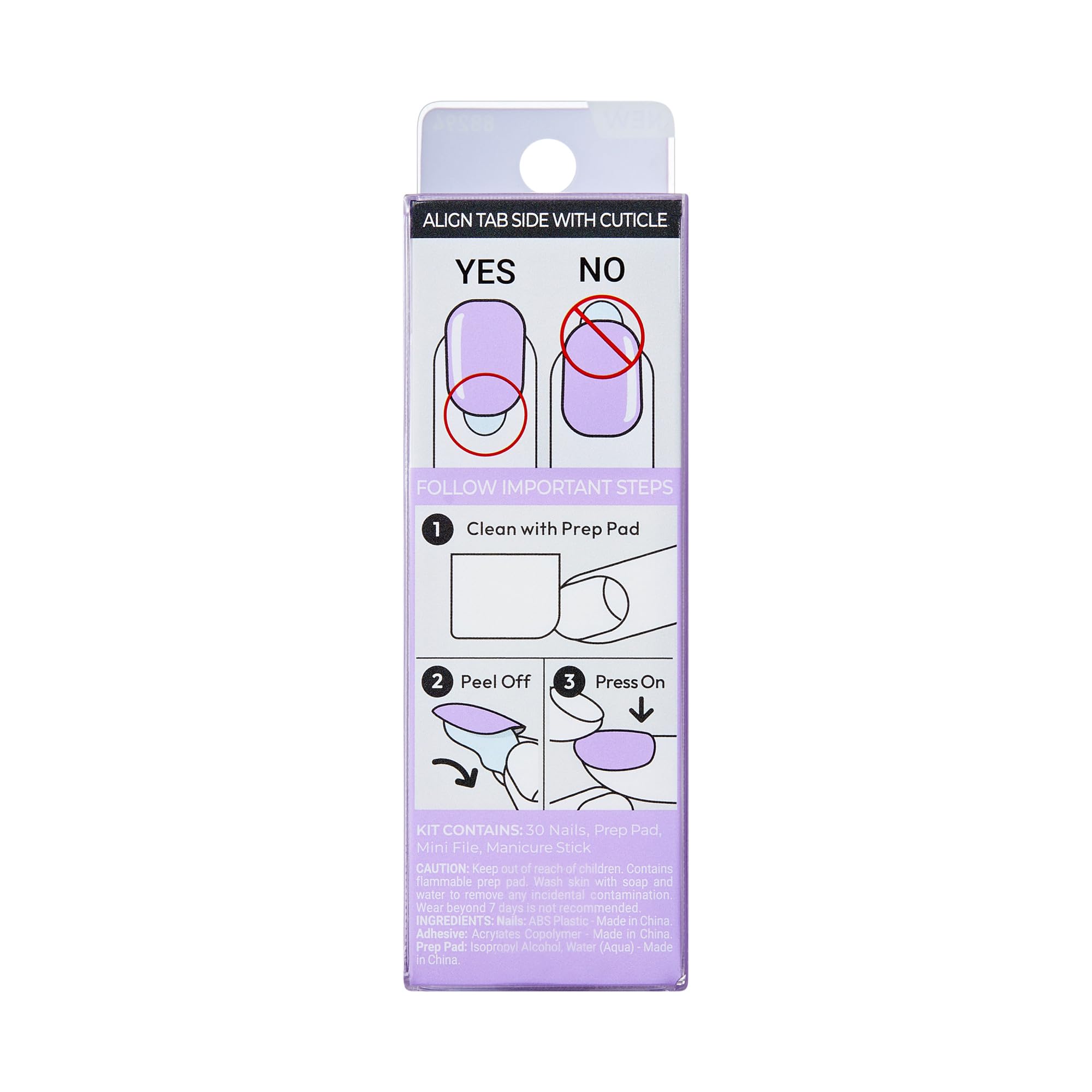 imPRESS Comfort Fit with Super Hold Adhesive keeps nails secure.