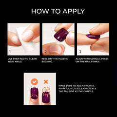 imPRESS Satellite nails on hand show a short squoval shape for everyday wear.