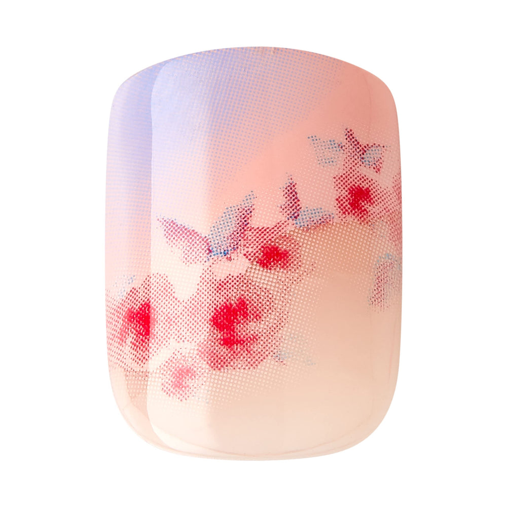 imPRESS sunkissed-peach nails with mini file and prep pad