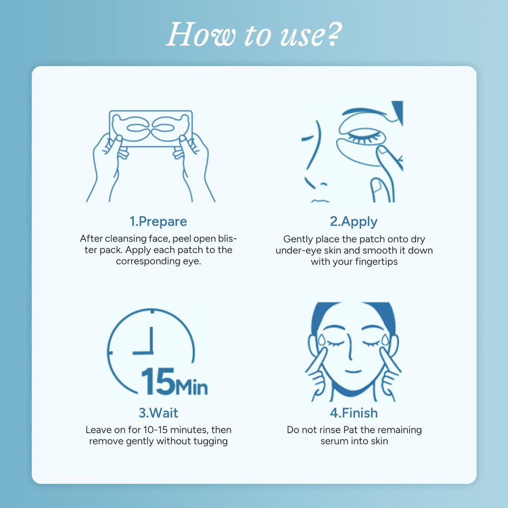 In My Eyes travel-friendly eye patches are fragrance-free and safe for sensitive eyes.