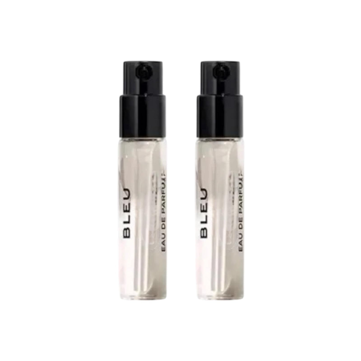 In1mart Bleu two 1.5ml perfume sample vials ideal for travel and scent exploration.