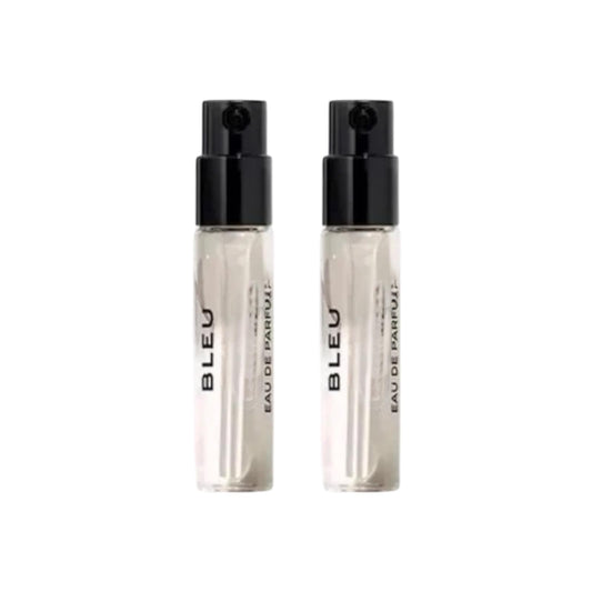 In1mart Bleu two 1.5ml perfume sample vials ideal for travel and scent exploration.