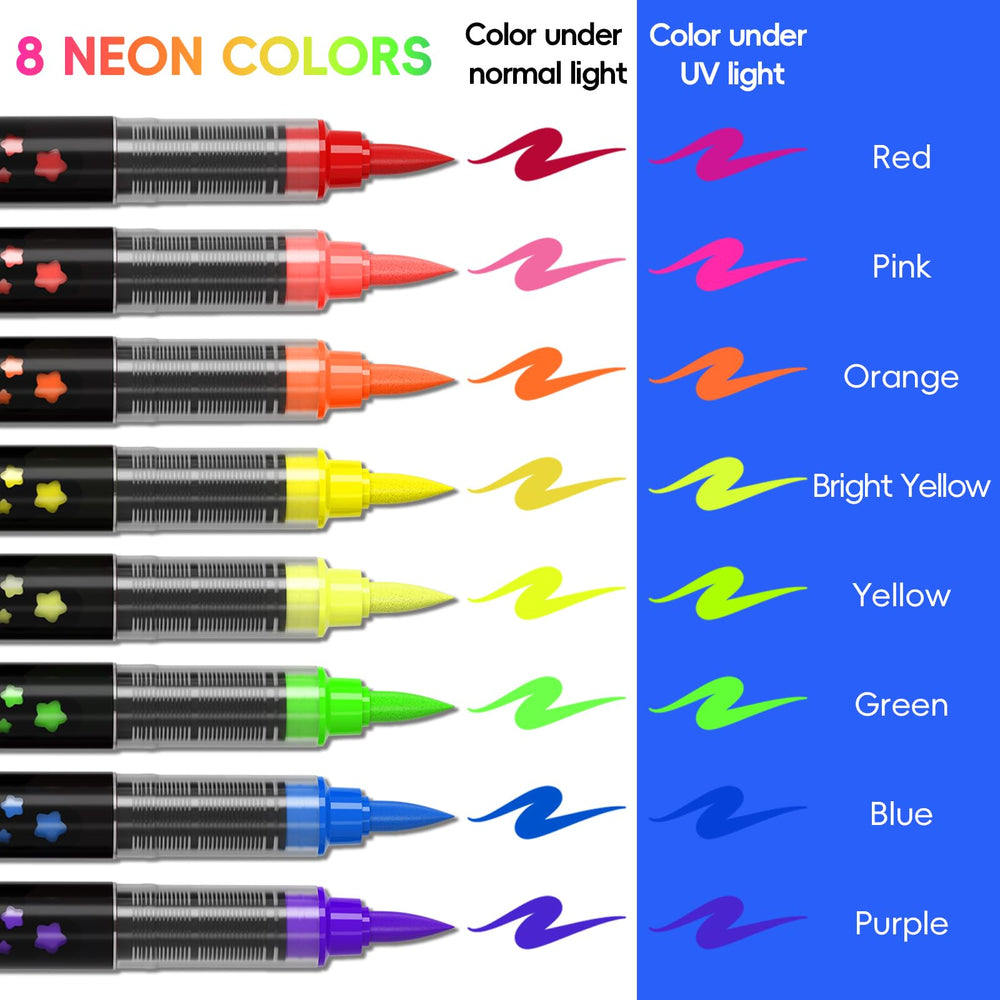 INAFKDPONR uv glow face paint kit for blacklight-ready effects and party visibility.