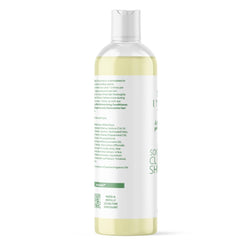 Inahsi Soothing Mint Clarifying Shampoo lather image shows gentle cleanse for color-treated curls