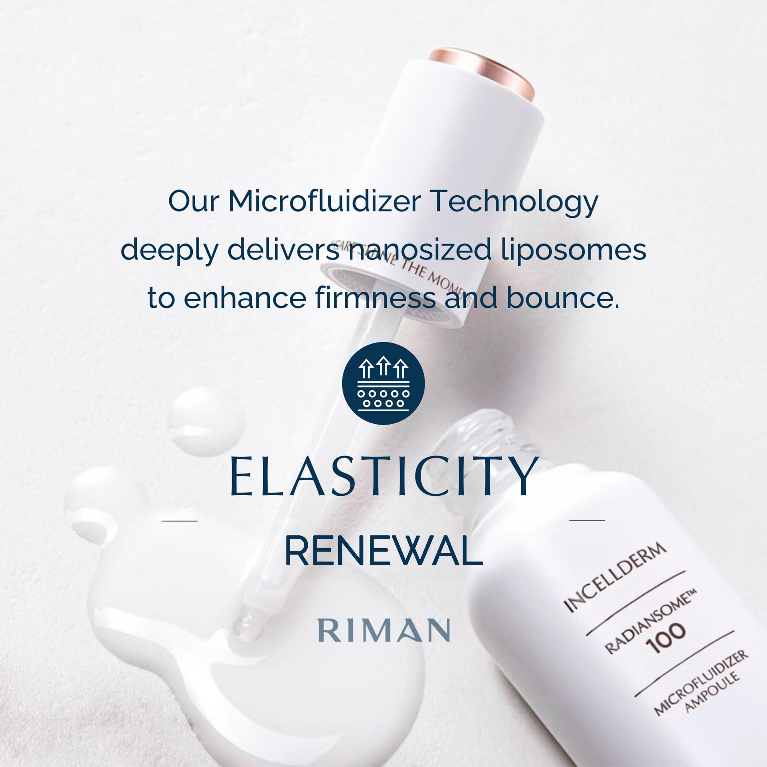 INCELLDERM Radiansome 100 Microfluidizer Ampoule concentrates renewal for the complexion