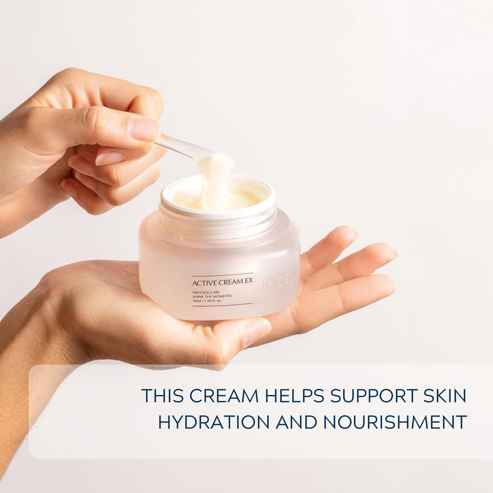 Ingredients like shea butter, ginger, and centella in INCELLDERM Riman Active Cream EX