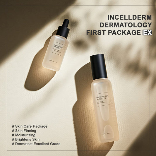 INCELLDERM Riman Serum EX bottle—nourishing formula for radiant, even tone.
