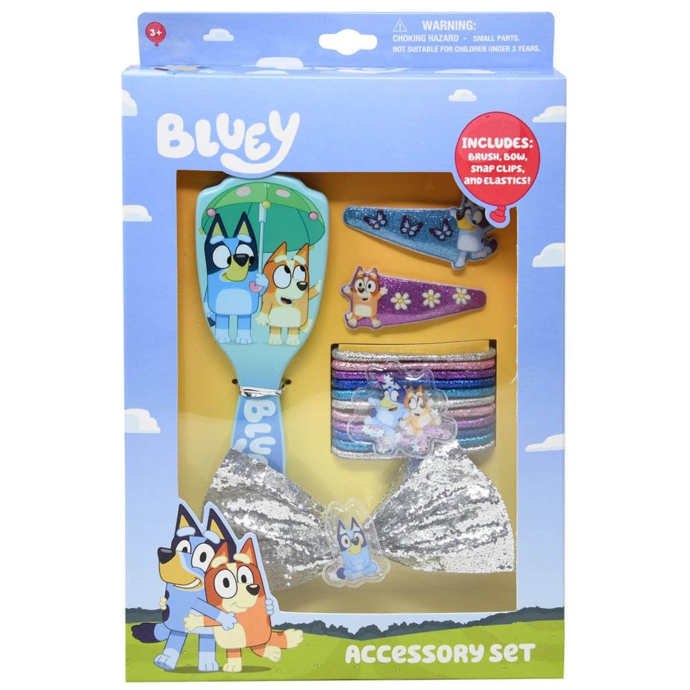 Increditoyz Bluey sparkle bow with rhinestones for cute party looks