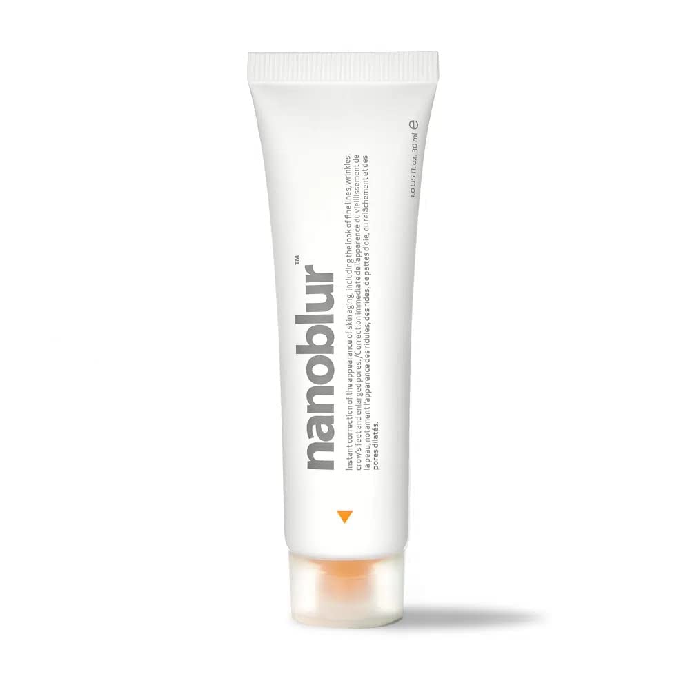 Indeed Nanoblur bottle and pour for quick complexion smoothing.