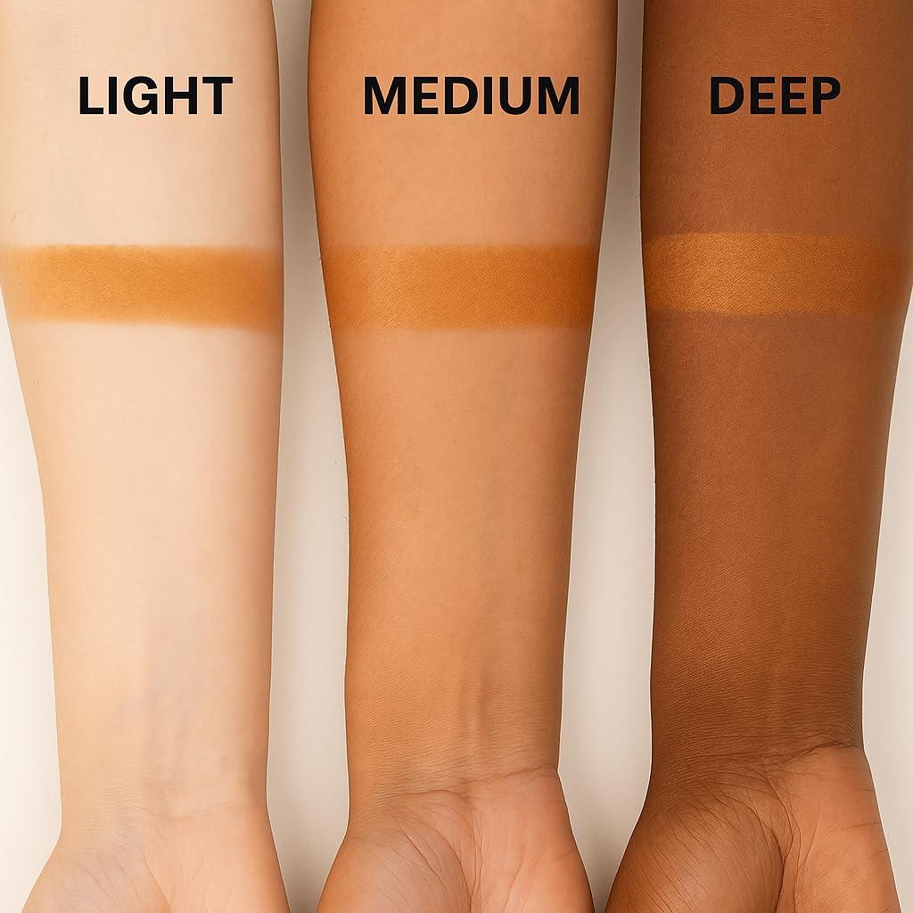Indian Earth powder on cheek for natural sun-kissed glow and subtle radiance.