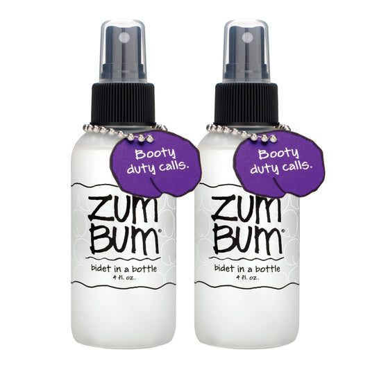 Indigo Wild Zum Bum Bidet bottle for on-the-go refreshing relief.