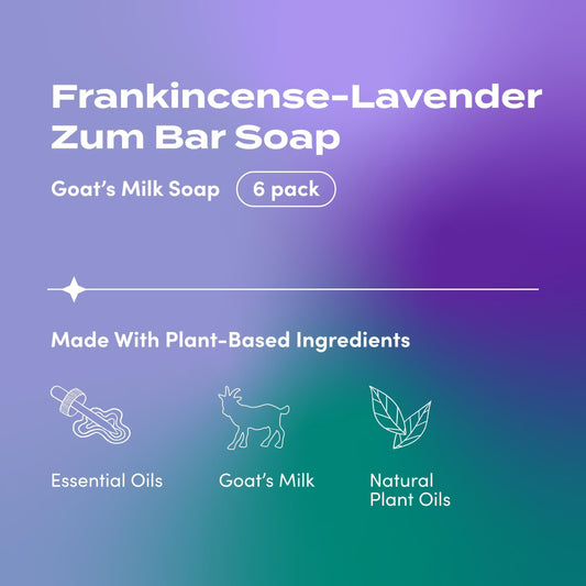 Close-up texture of Indigo Wild Zum Goat Milk Soap Bar showing creamy consistency.