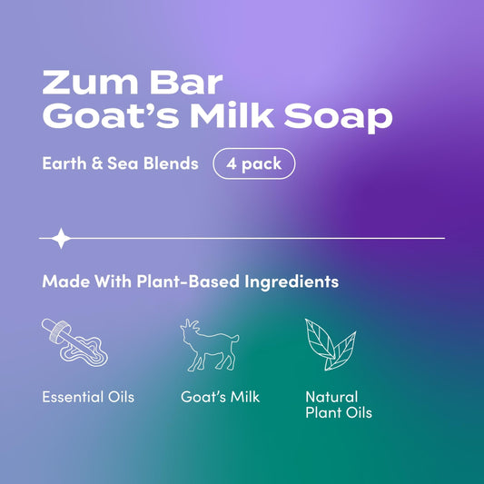 Indigo Wild Zum Goat's Milk Soap Bar creamy lather for hands and body.