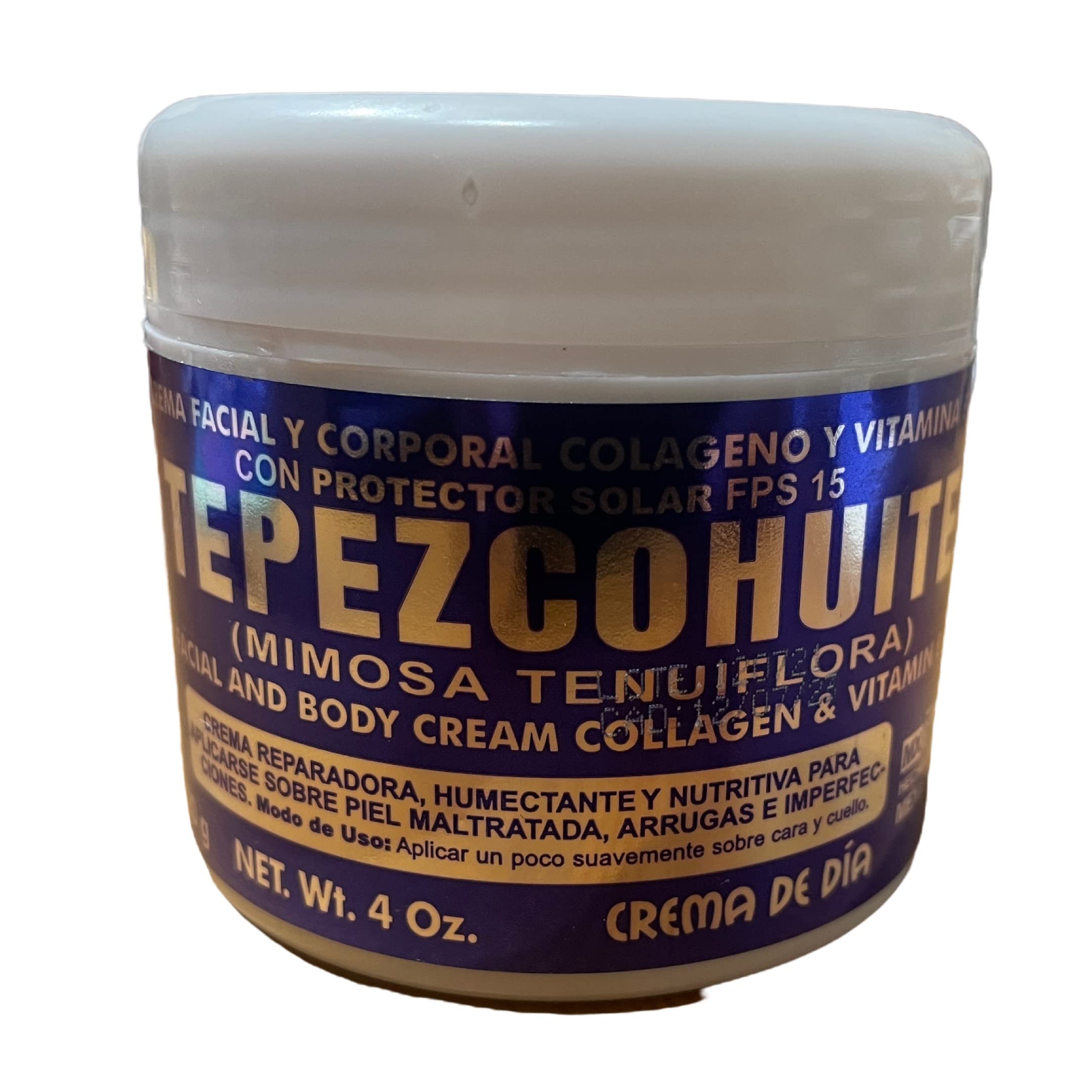 Texture close-up of Indio Papago Tepezcohuite cream showing a smooth, blendable formula.