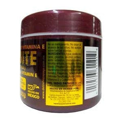 Label on Indio Papago Tepezcohuite Night Cream detailing ingredients and usage notes