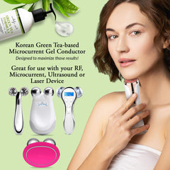IndulgeMe aloe leaf water gel hydrates skin during facial sessions.