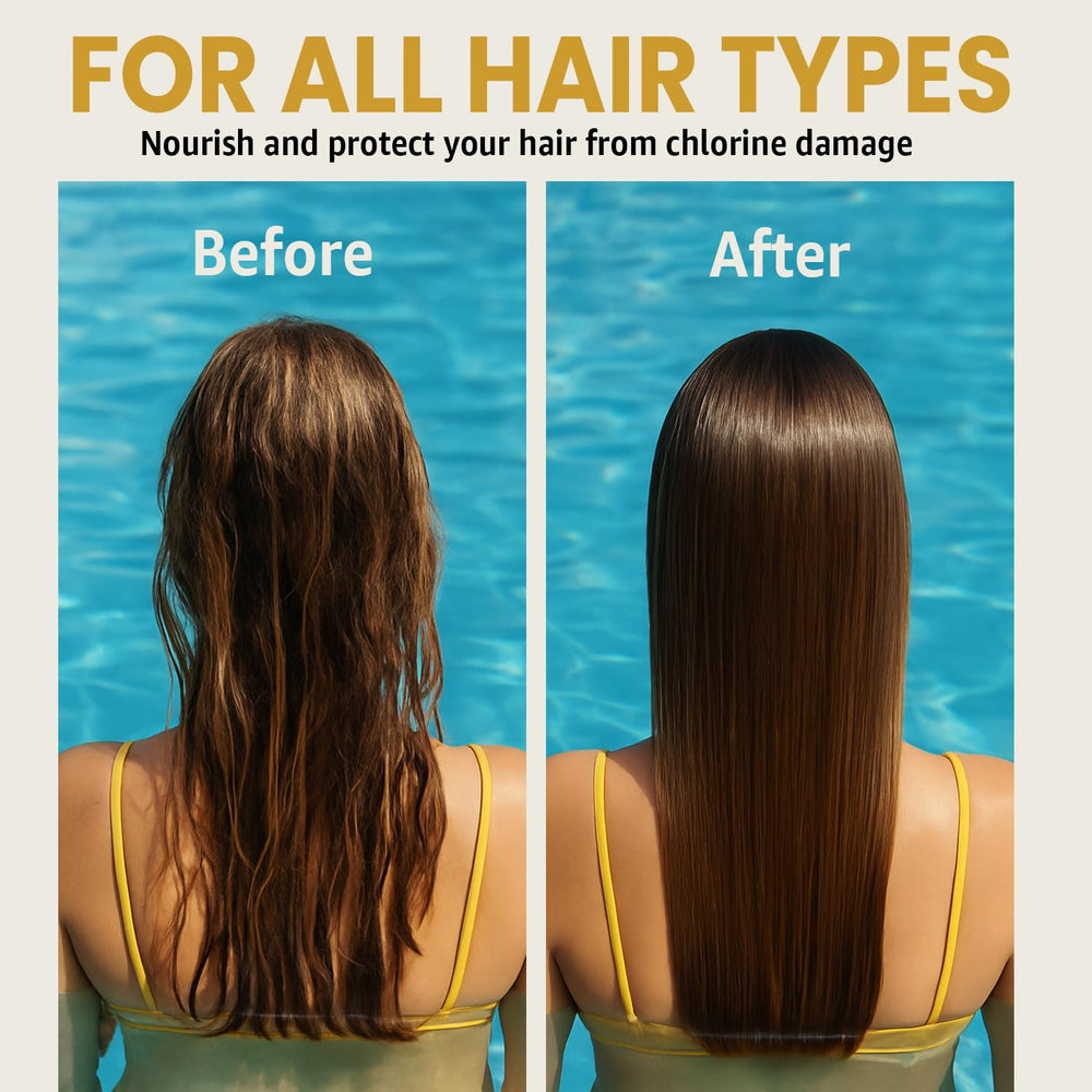 Infina Essentials close-up reveals hair strands with shine after washing