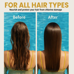 Infina Essentials close-up reveals hair strands with shine after washing