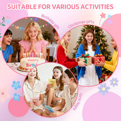InfiniteRelax organza bags and hair bands add a premium gift touch.