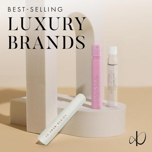 Infinite Scents travel-friendly sampler for discovering designer scents on the go.