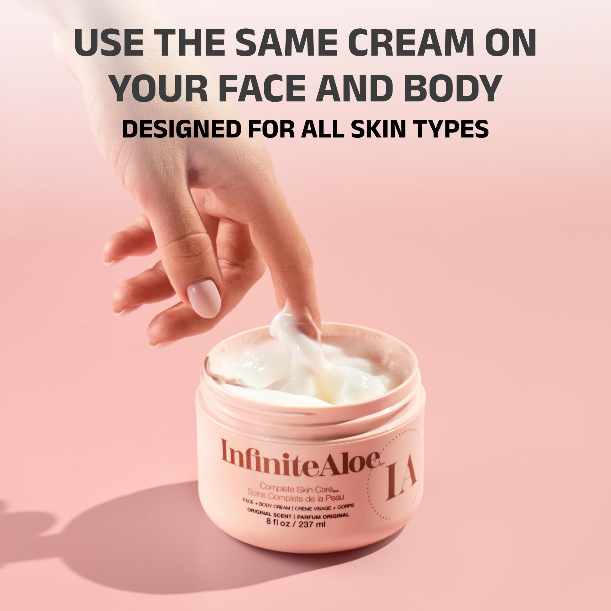 Rosehip oil and green tea blend supports balanced, nourished skin.
