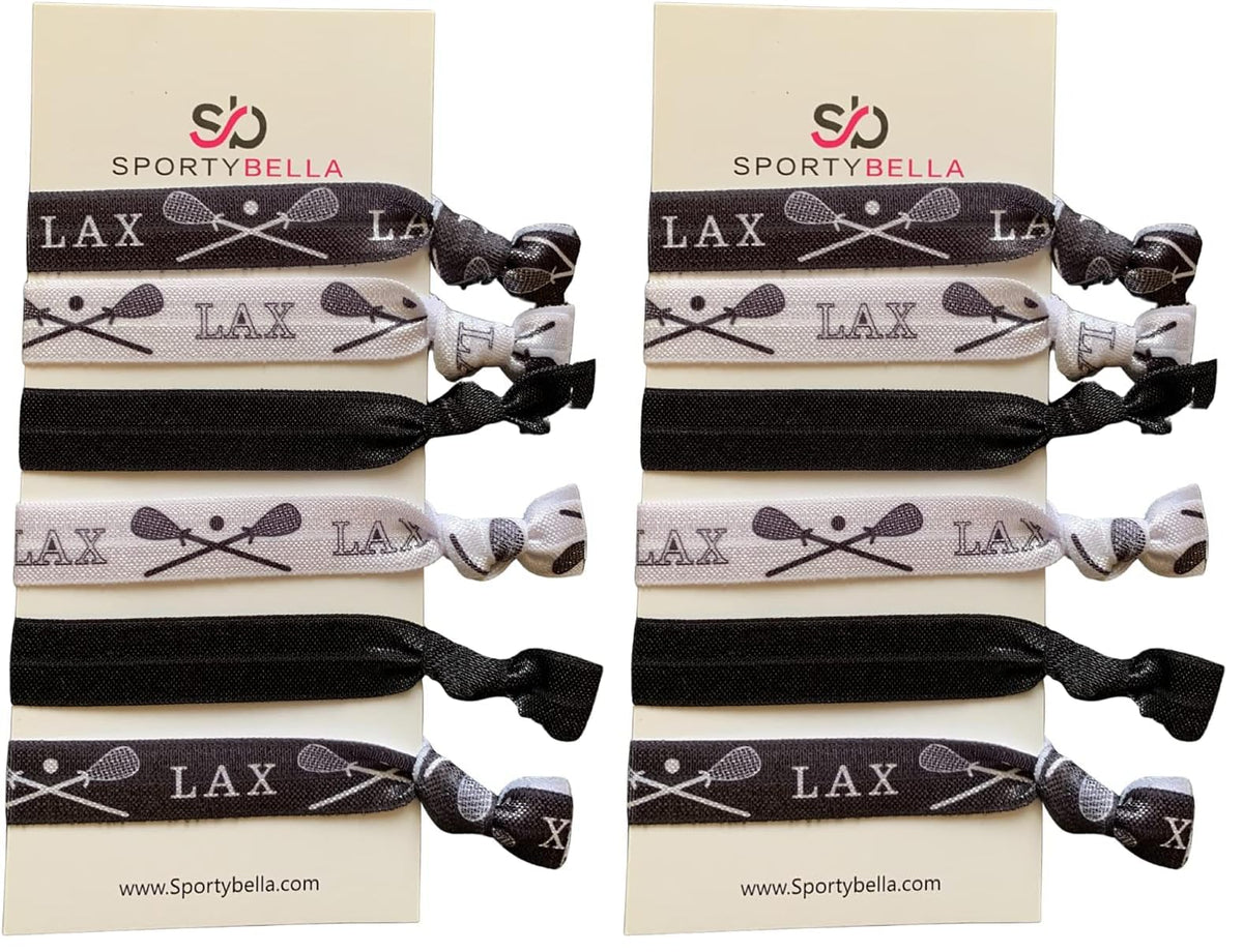 Infinity Collection lacrosse hair ties no crease pack 2 set improves comfort during games