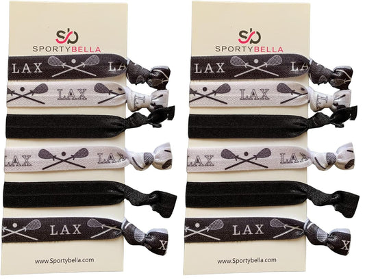 Infinity Collection lacrosse hair ties no crease pack 2 set improves comfort during games