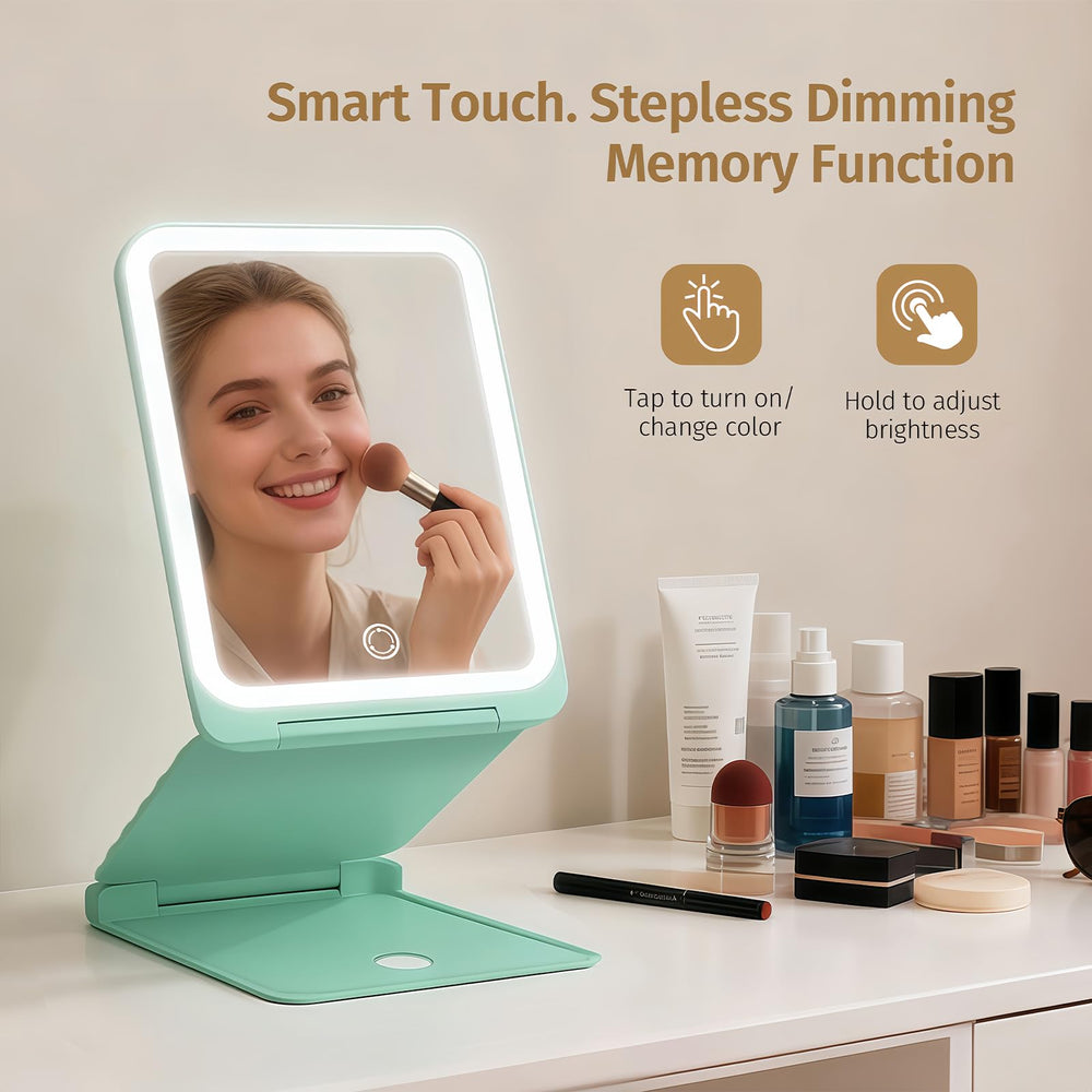 INFOOD compact foldable vanity mirror fits bag for travel