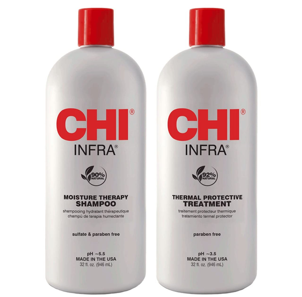 Infra Shampoo bottle pour for a refreshing cleanse and easy styling.