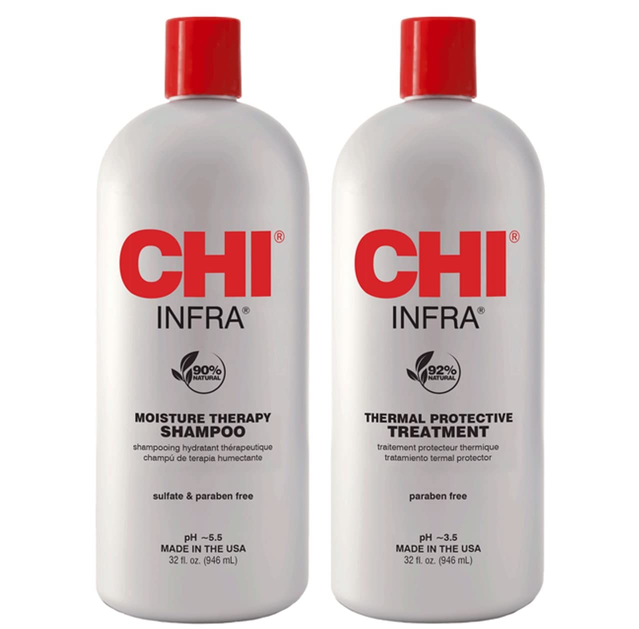 Infra Treatment bottle application showing conditioning for smoother, more manageable hair.
