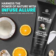 Infuse Allurè Happy Men’s Comfort Cream packaging with box and jar.