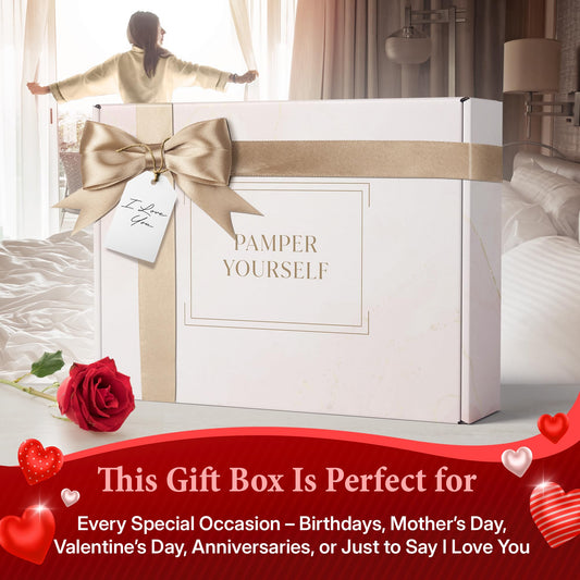 INFUSÉ White Tea & Coconut bath collection with products and robe