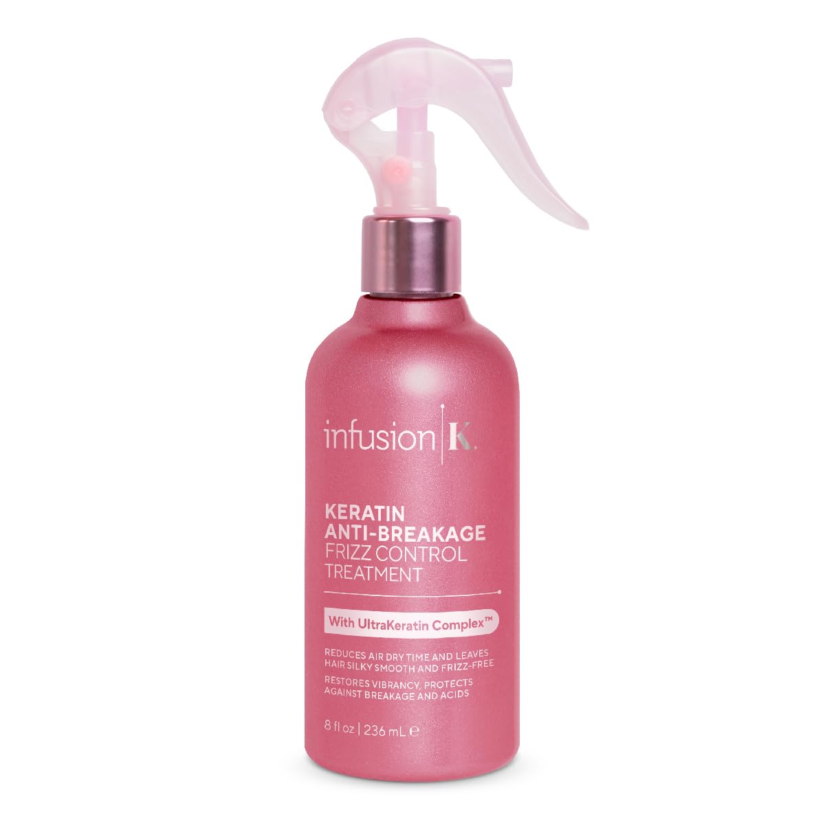 Infusion K color-safe ingredients label signaling color retention and gentleness.