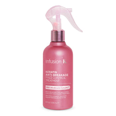 Infusion K color-safe ingredients label signaling color retention and gentleness.