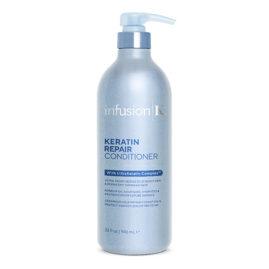 Finished Infusion K hair shows smooth, shiny, frizz-free results after use.