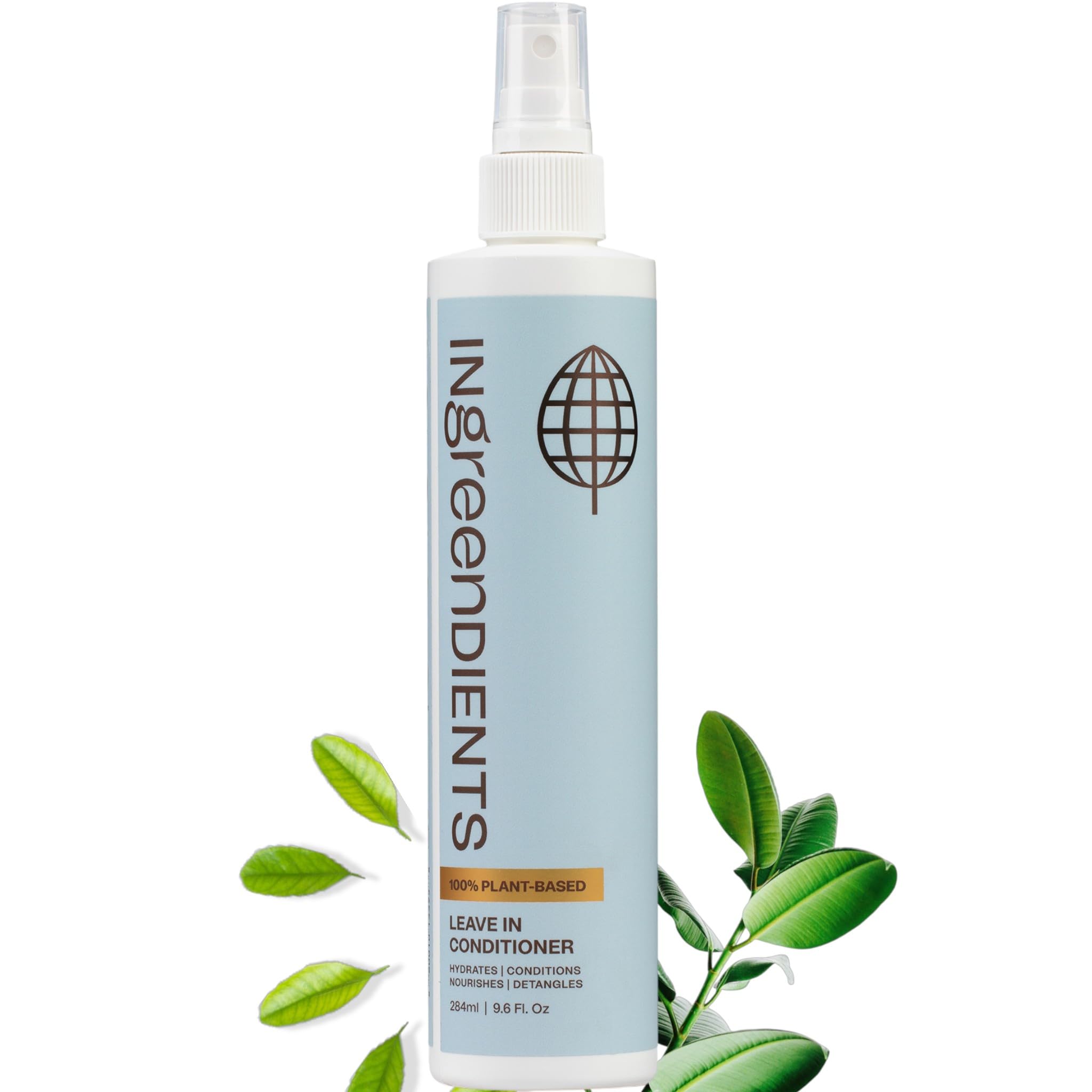 Ingreendients detangler bottle pour for easy detangling and shine.